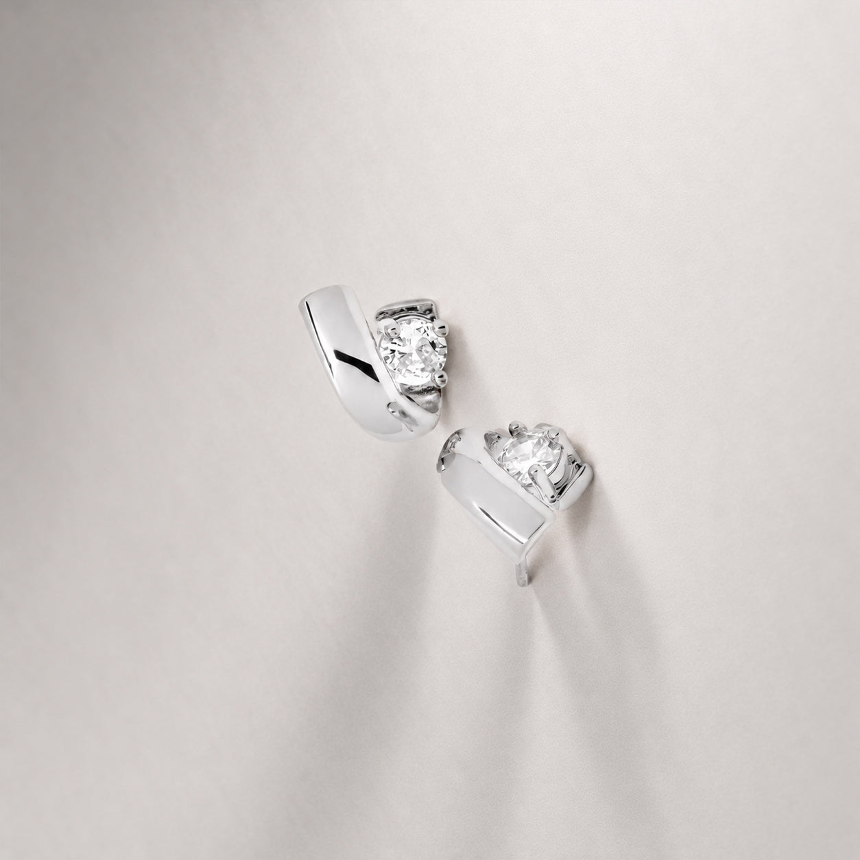 Afar Stud Earrings in Silver