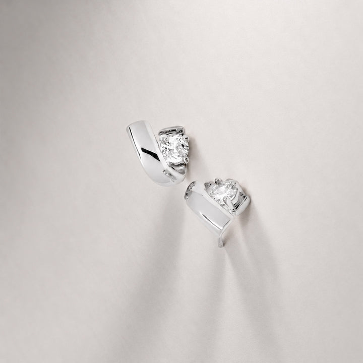 Afar Stud Earrings in Silver