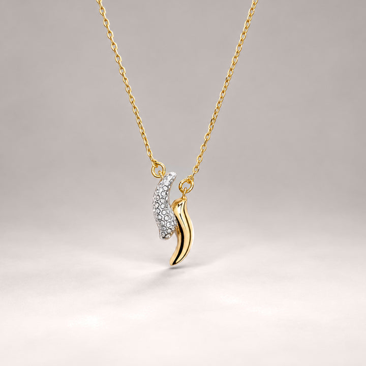 Polo Pave Necklace in Gold