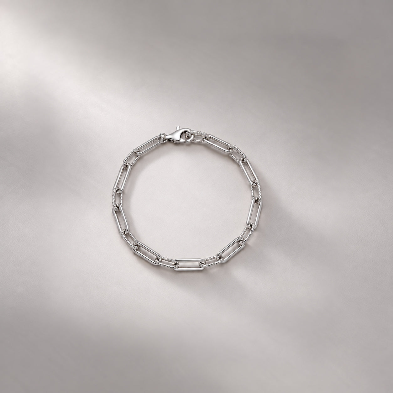 Oto Rope Slim Chain Bracelet in Silver