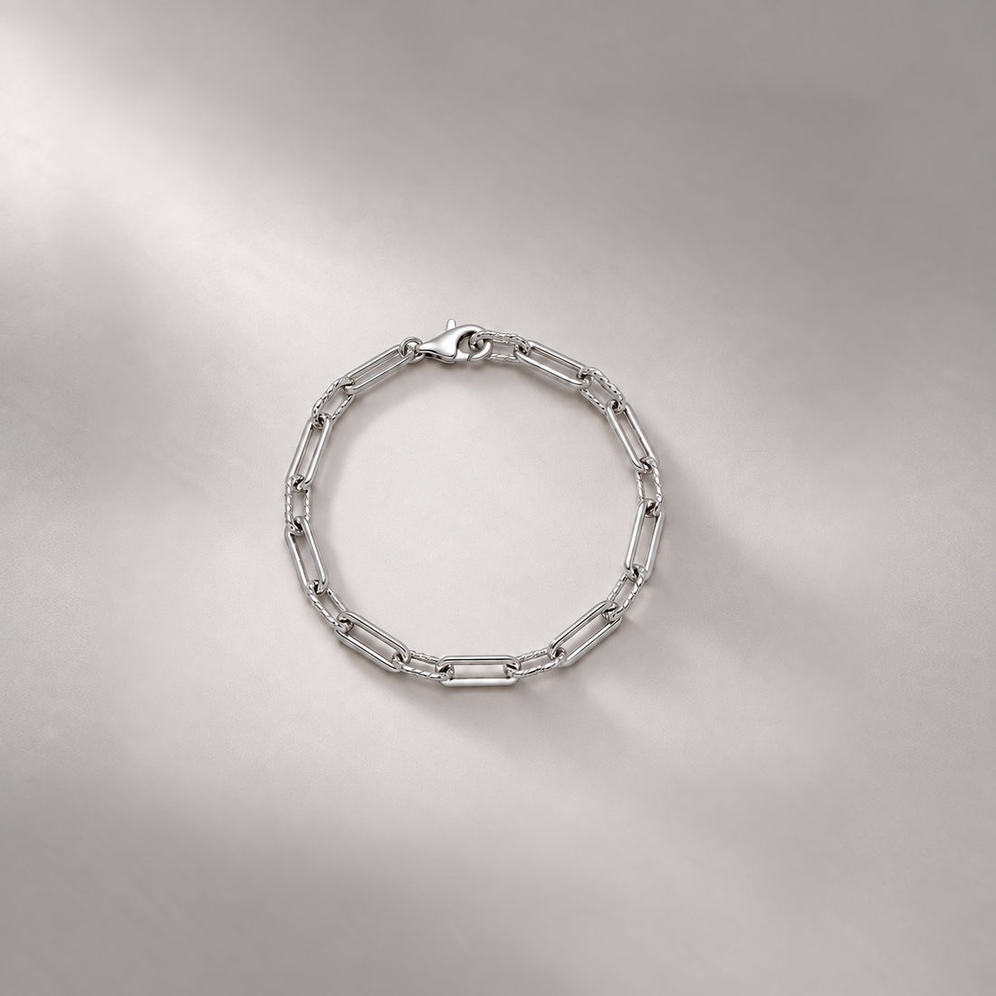 Oto Rope Slim Chain Bracelet in Silver
