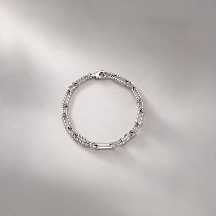 Oto Rope Slim Chain Bracelet in Silver