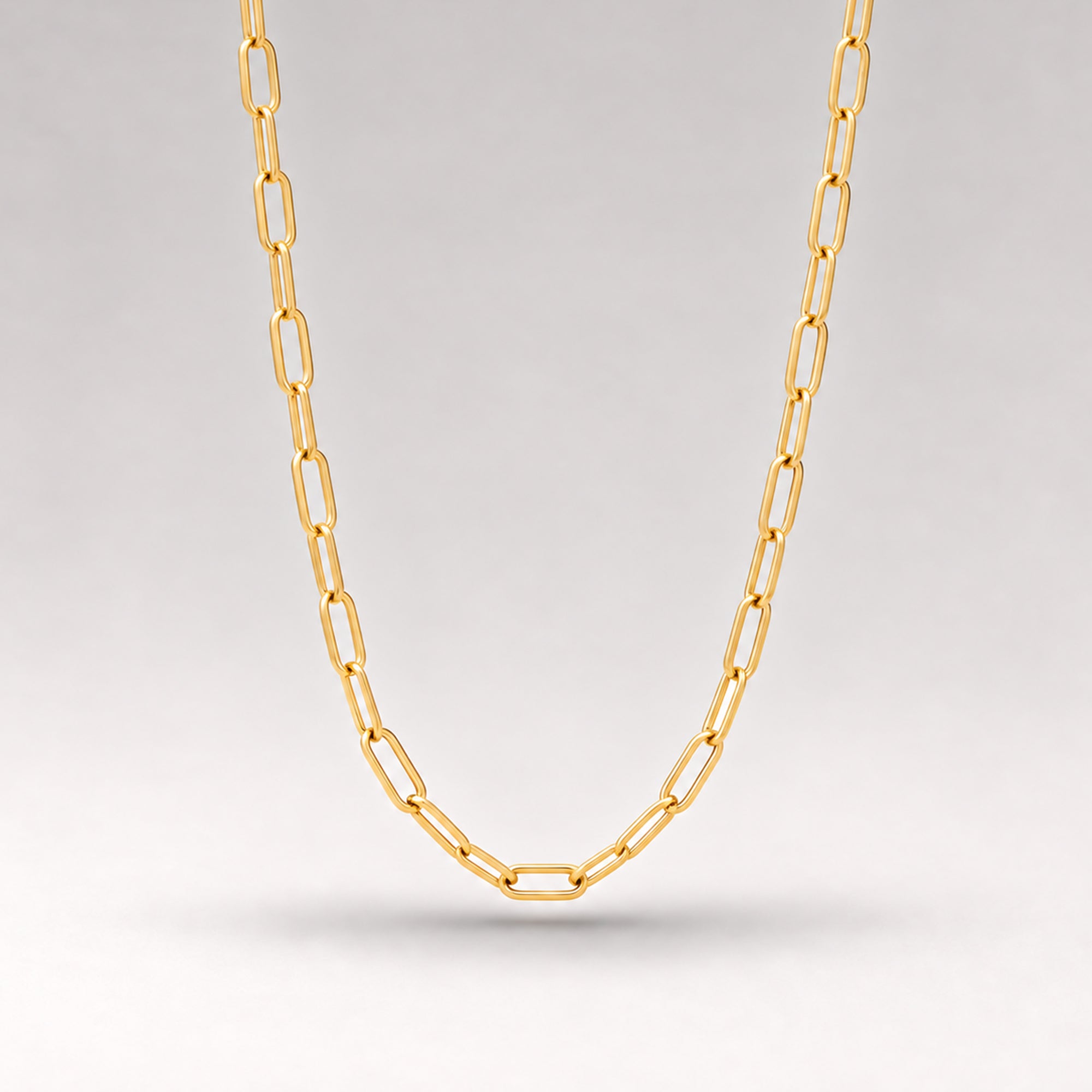 Mini Link Chain Short Necklace in Gold