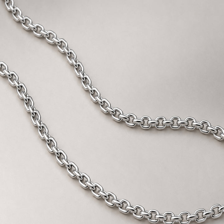 Rollo Chain Medium Necklace  in Silver