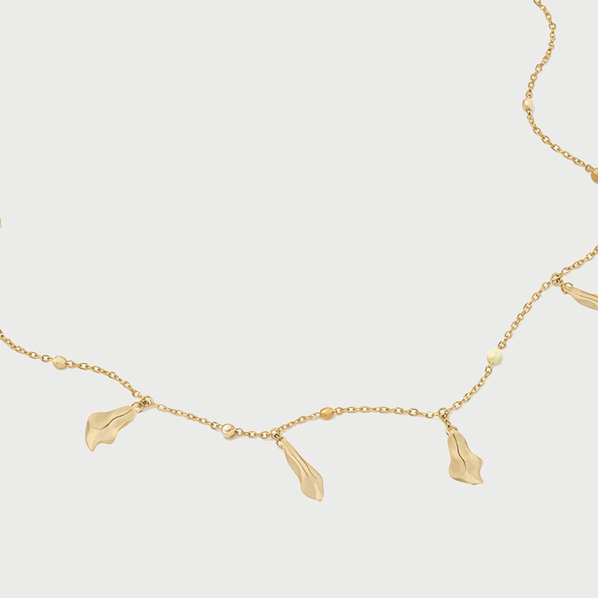 Mino Charm Choker Necklace in Gold