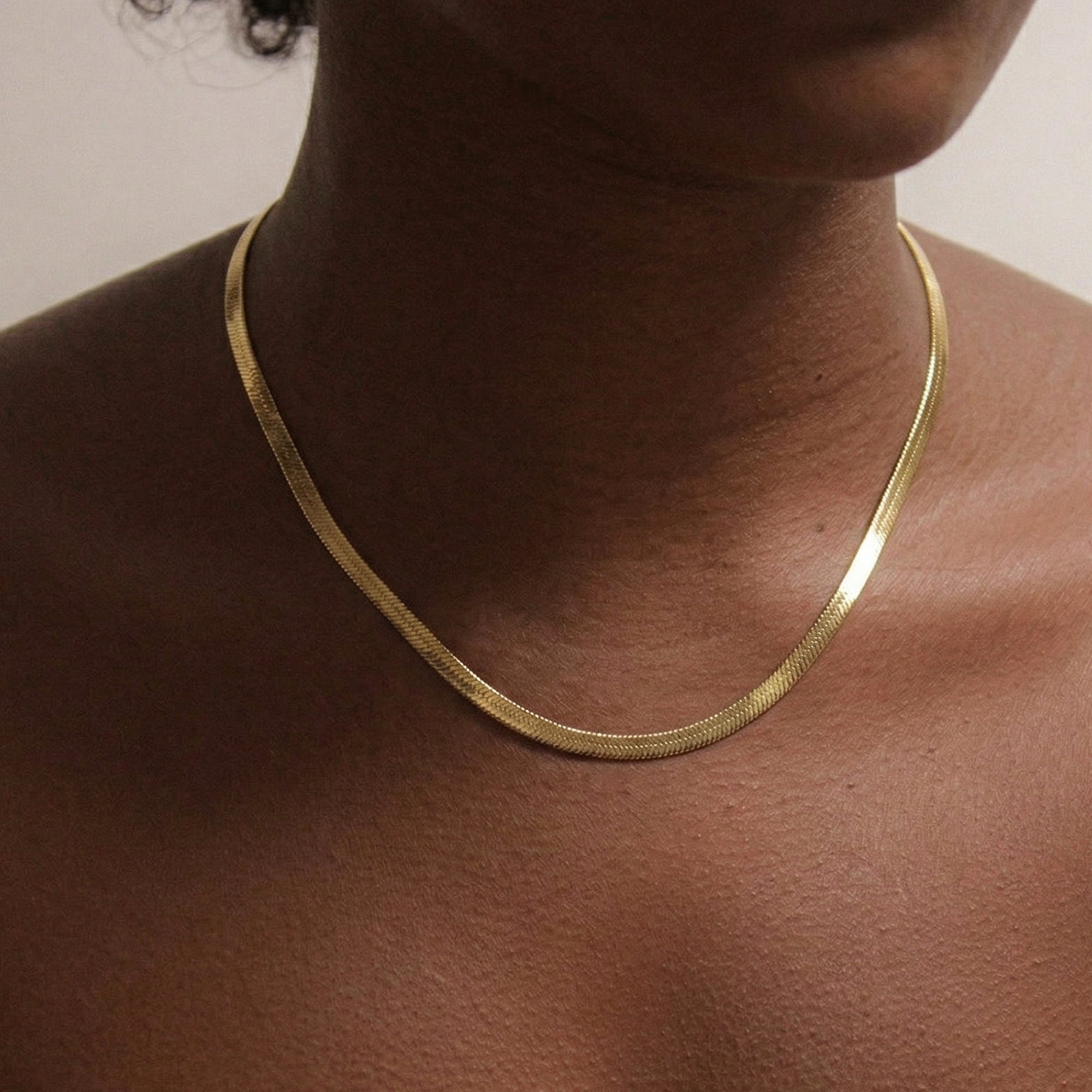 Montana Grande Snake Chain Necklace in Gold