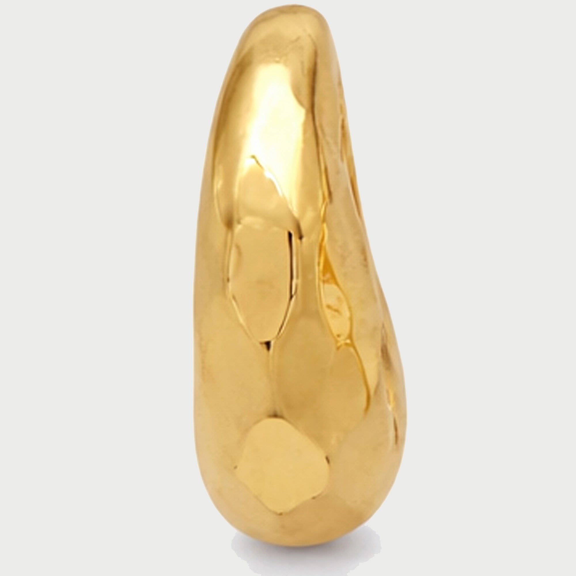 Aalto Mini Hammered Hoop Earrings in Gold