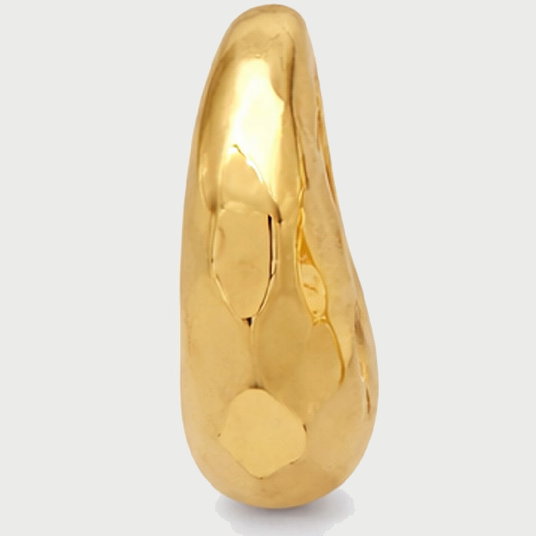 Aalto Mini Hammered Hoop Earrings in Gold