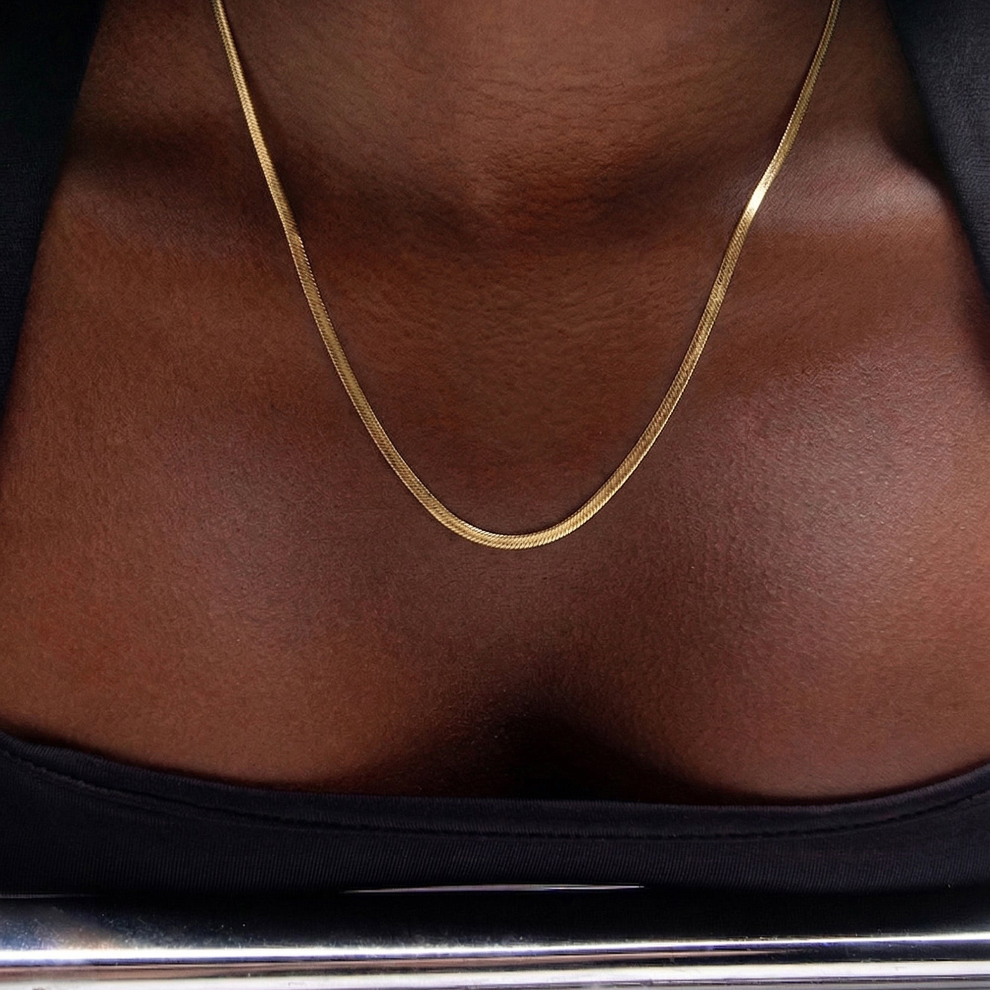 Montana Grande Snake Chain Necklace in Gold