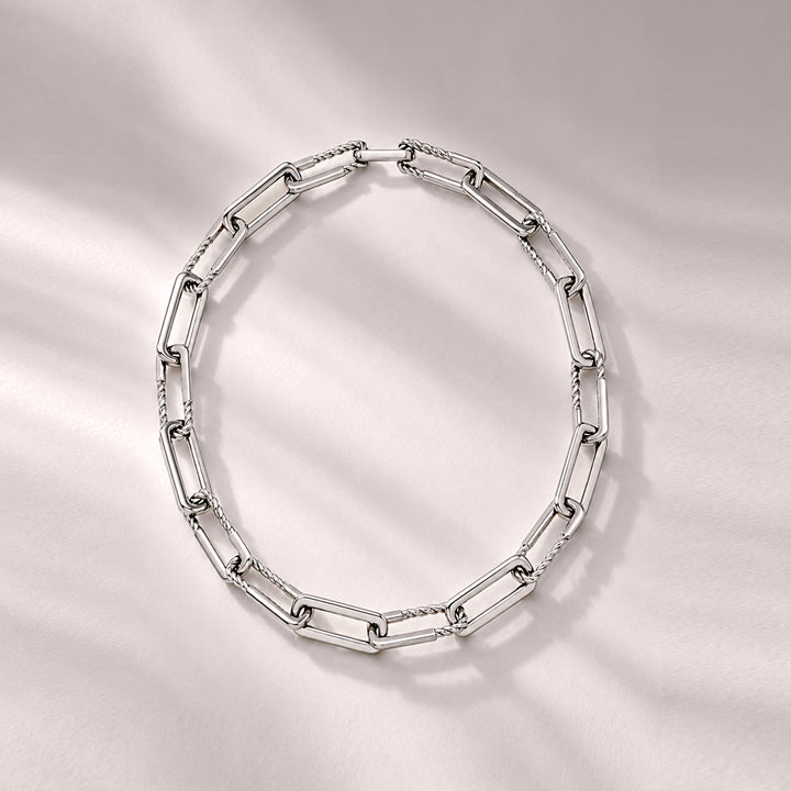 Oto Maxi Rope Chain Necklace in Silver