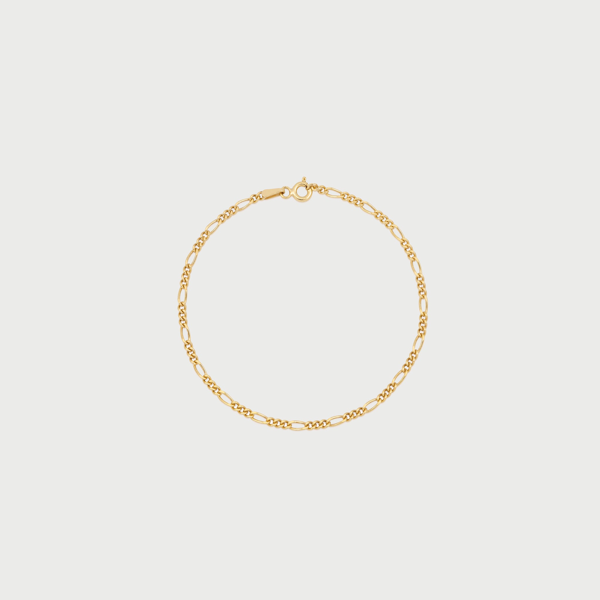 Slim Figaro Bracelet in Gold