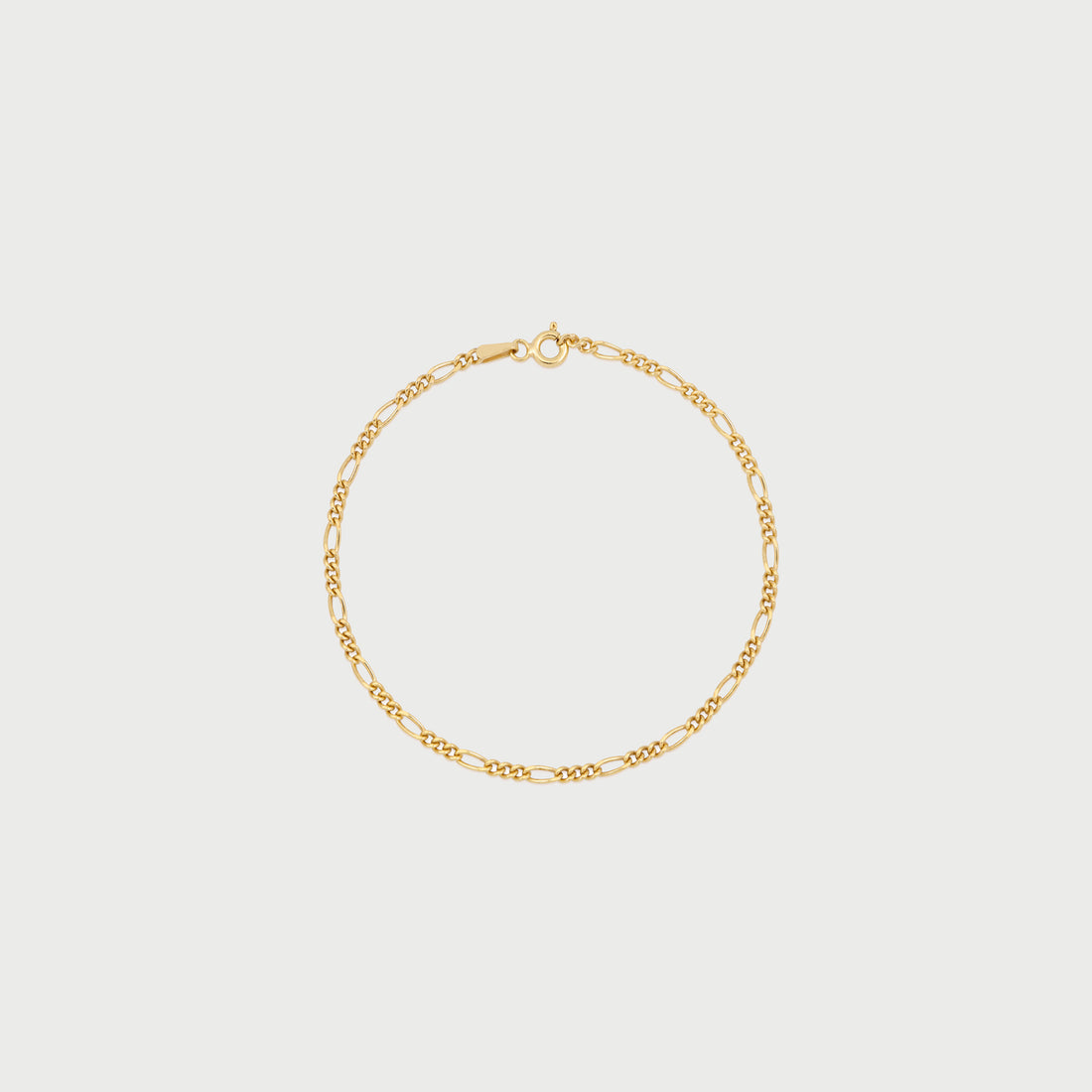 Slim Figaro Bracelet in Gold