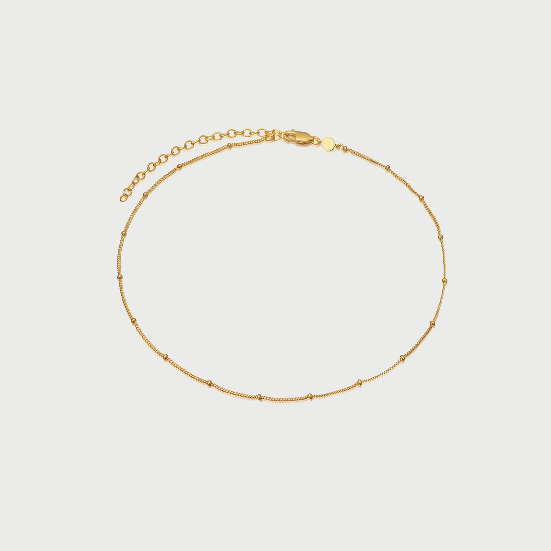 Cavro Beaded Plain Choker in Gold