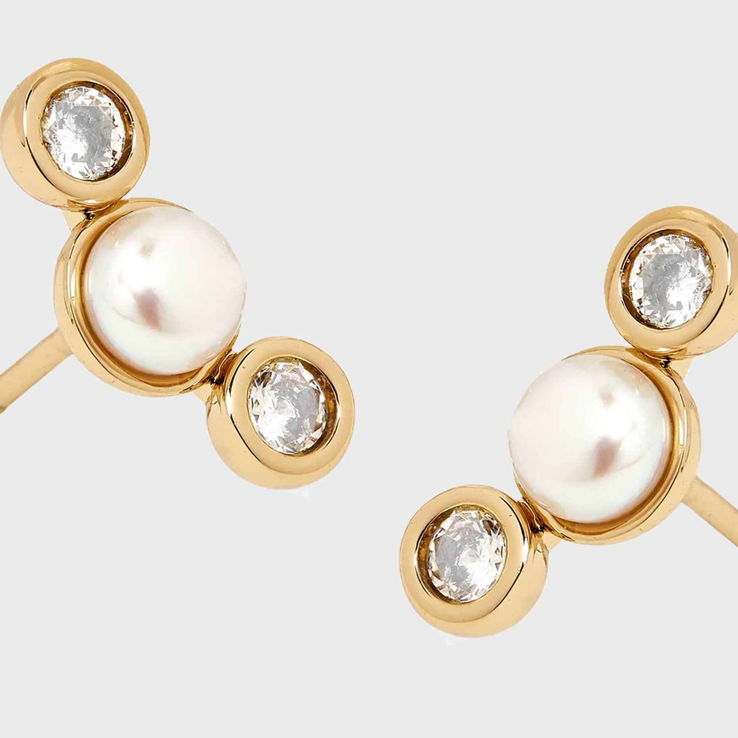 POTOSKA x YOJ Mlvo Mini Pearl Stud Earring in Gold