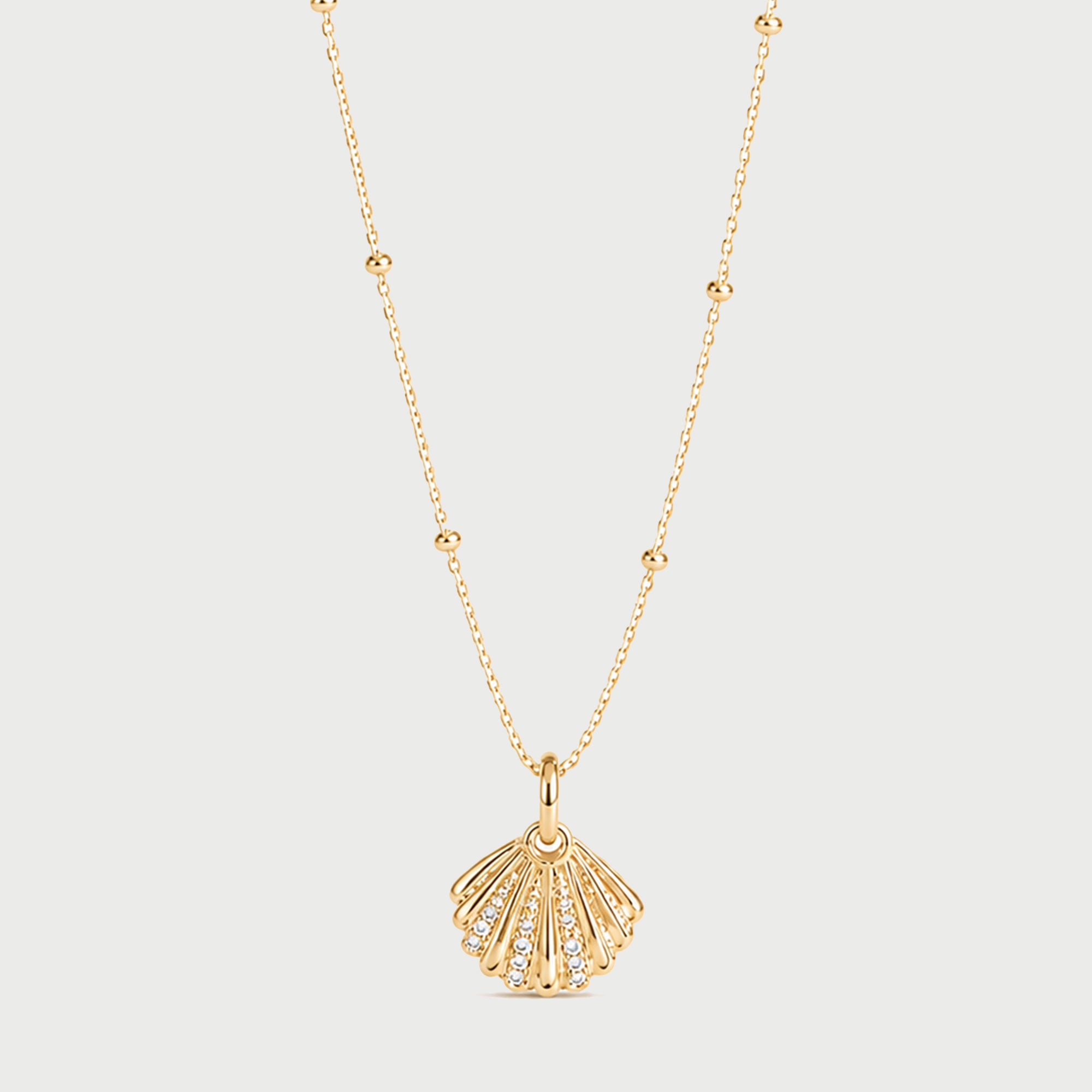 QUERO CRYSTAL PENDANT NECKLACE IN GOLD