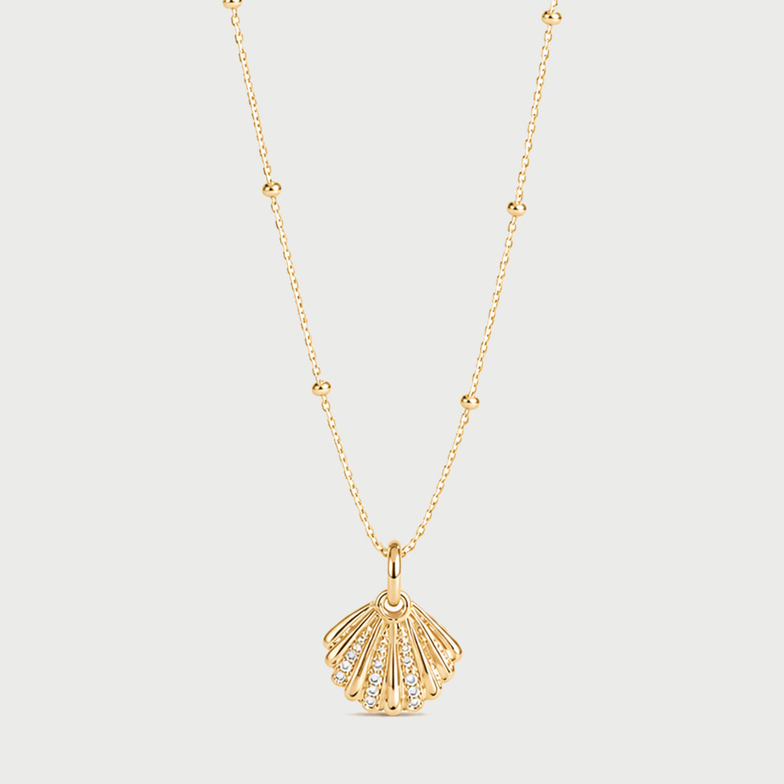 QUERO CRYSTAL PENDANT NECKLACE IN GOLD