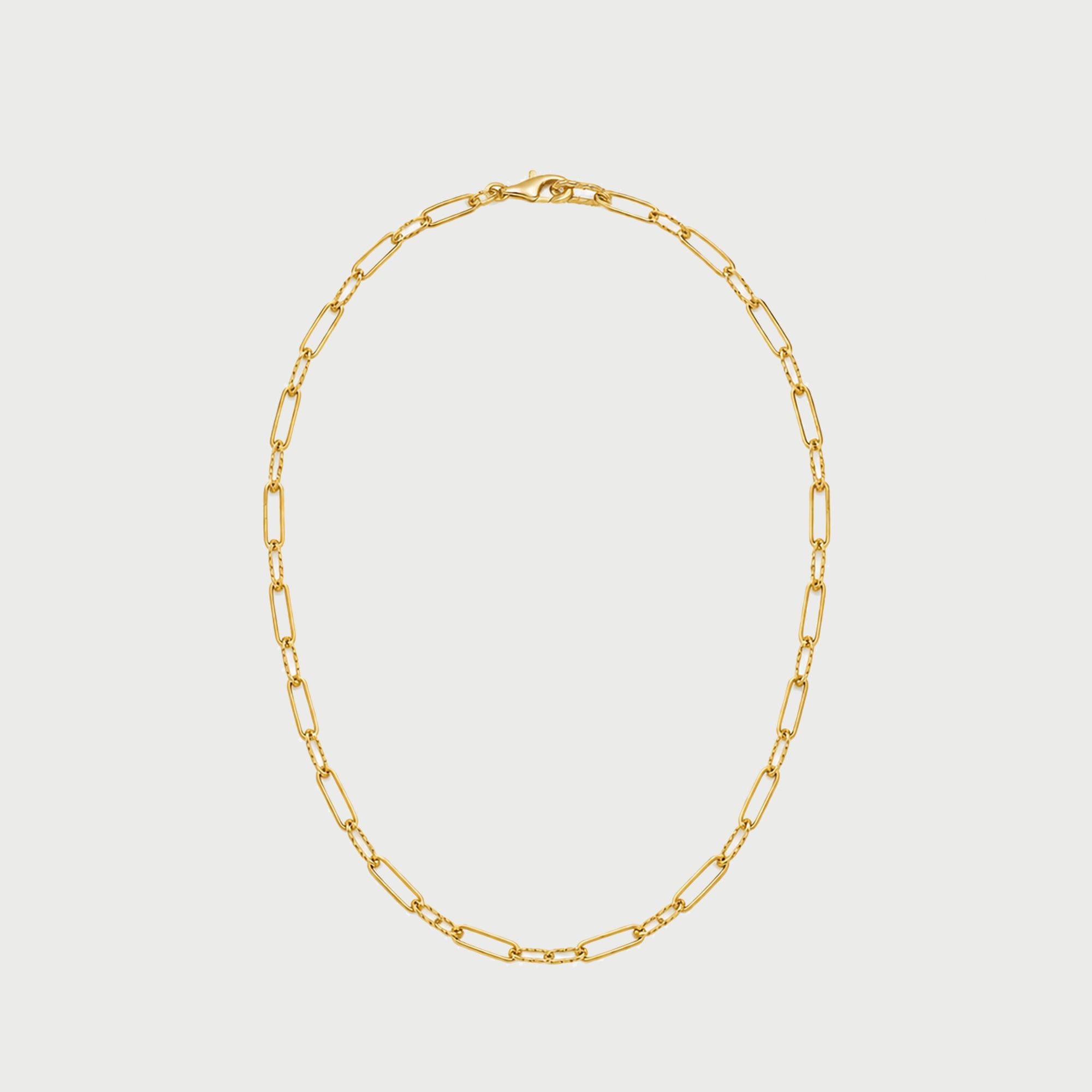 Molten Link Chain Necklace In Gold