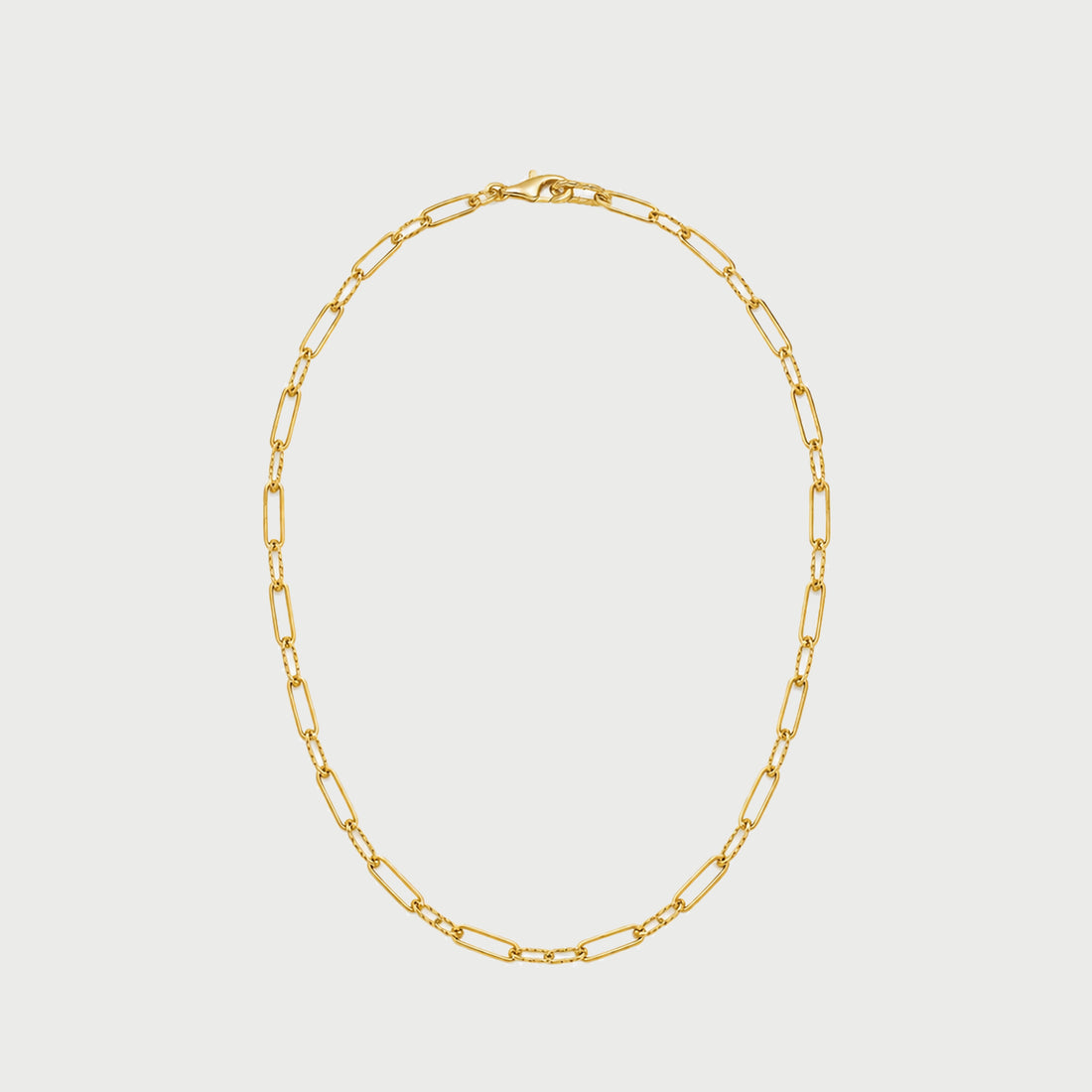 Molten Link Chain Necklace In Gold