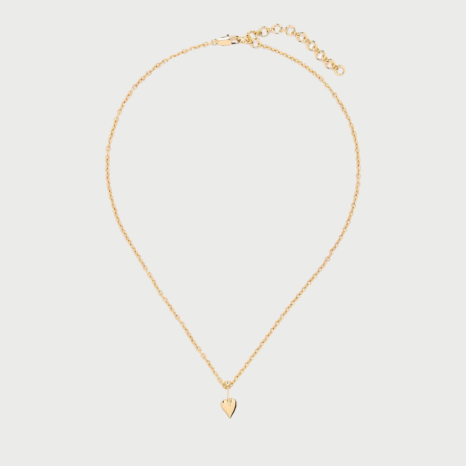 Loff Mini Heart Pin Choker in Gold