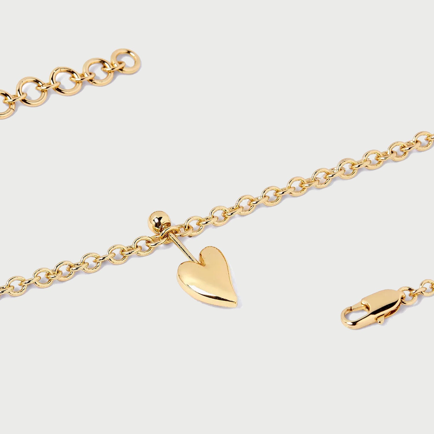 Loff Mini Heart Pin Choker in Gold