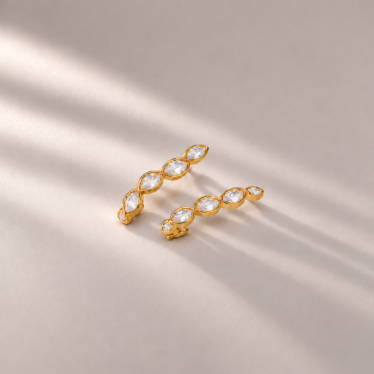 Marco Mini Drop Earrings In Gold & Crystals
