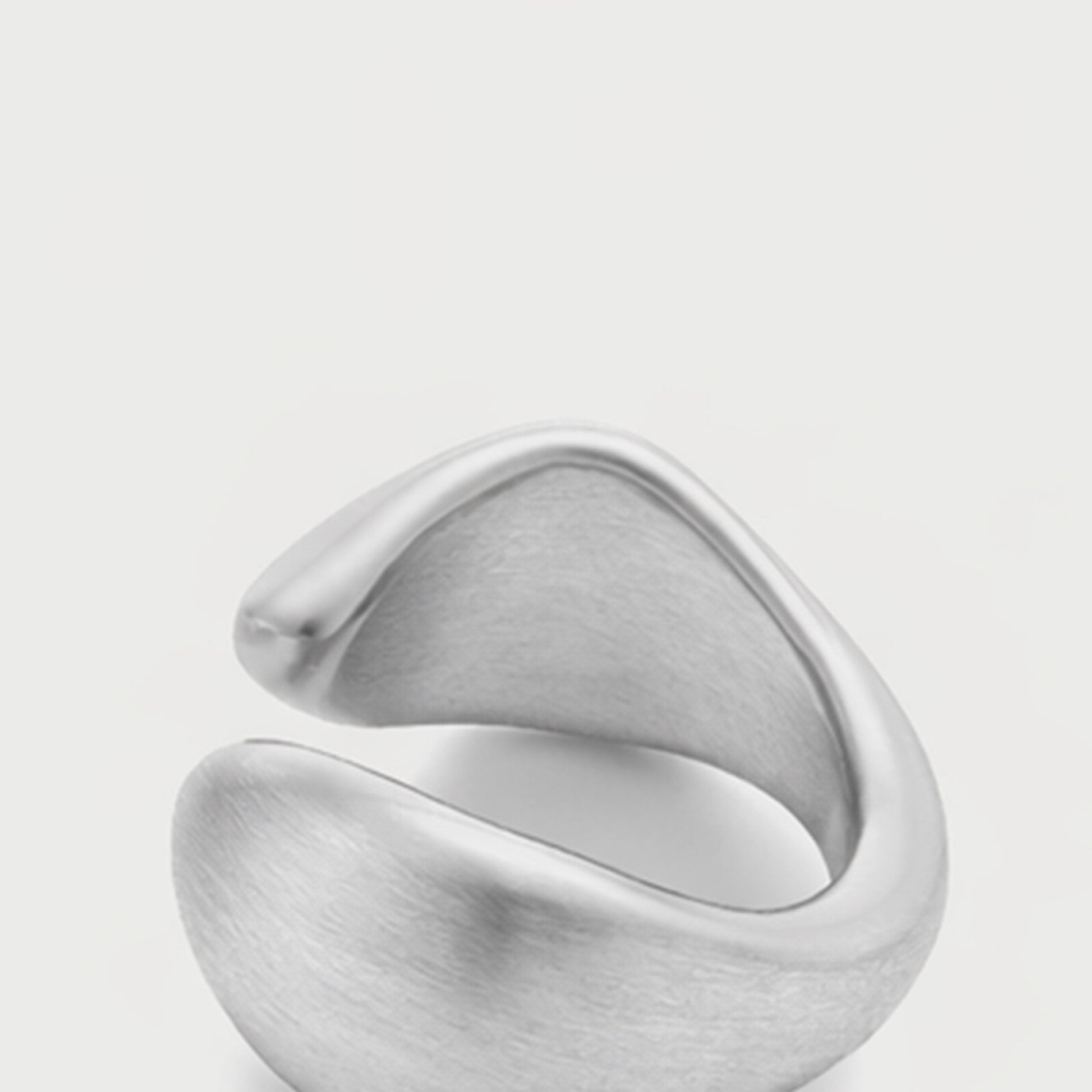 Charlotte x YOJ Molten Ear Cuff in Silver