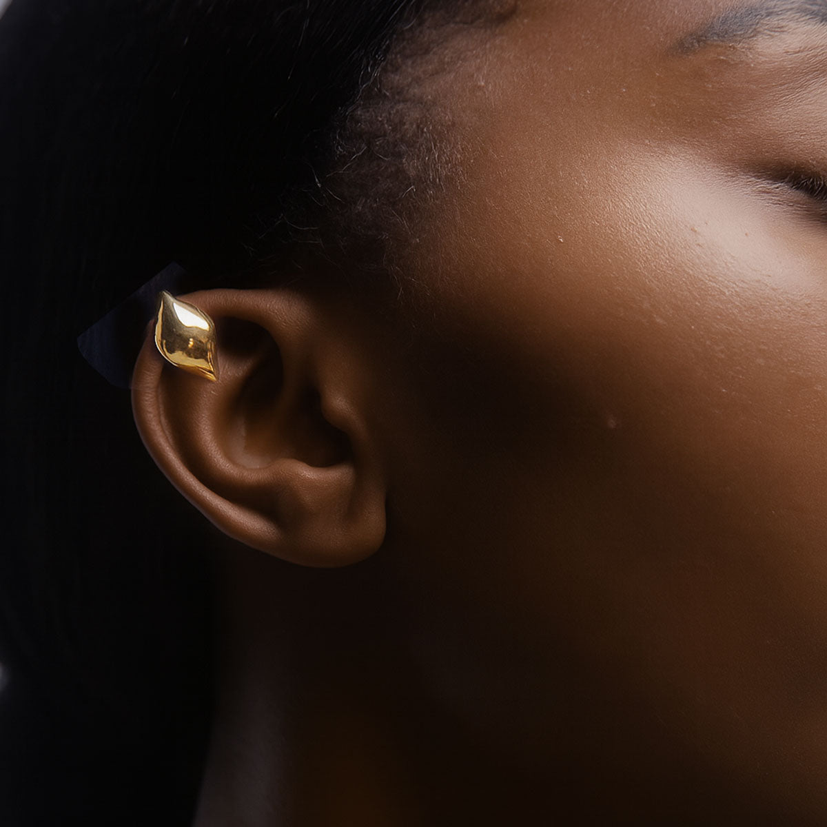 Charlotte x YOJ Molten Ear Cuff in Gold