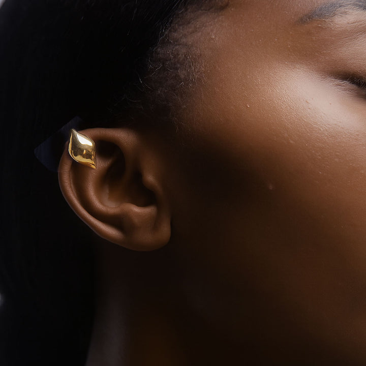 Charlotte x YOJ Molten Ear Cuff in Gold