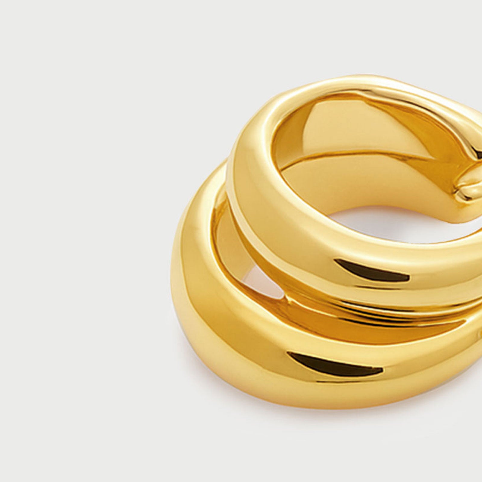 Charlotte x YOJ Ripple Cuff in Gold