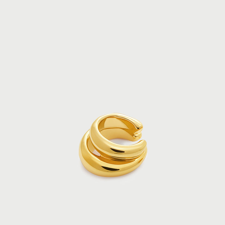 Charlotte x YOJ Ripple Cuff in Gold
