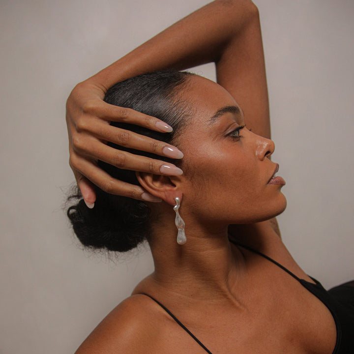 Charlotte x YOJ Magma Drop Earrings in Silver