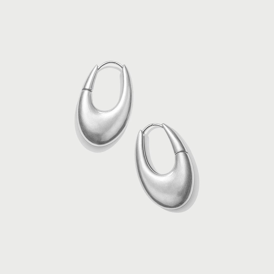 Charlotte x YOJ Eclipse Midi Hoops in Silver