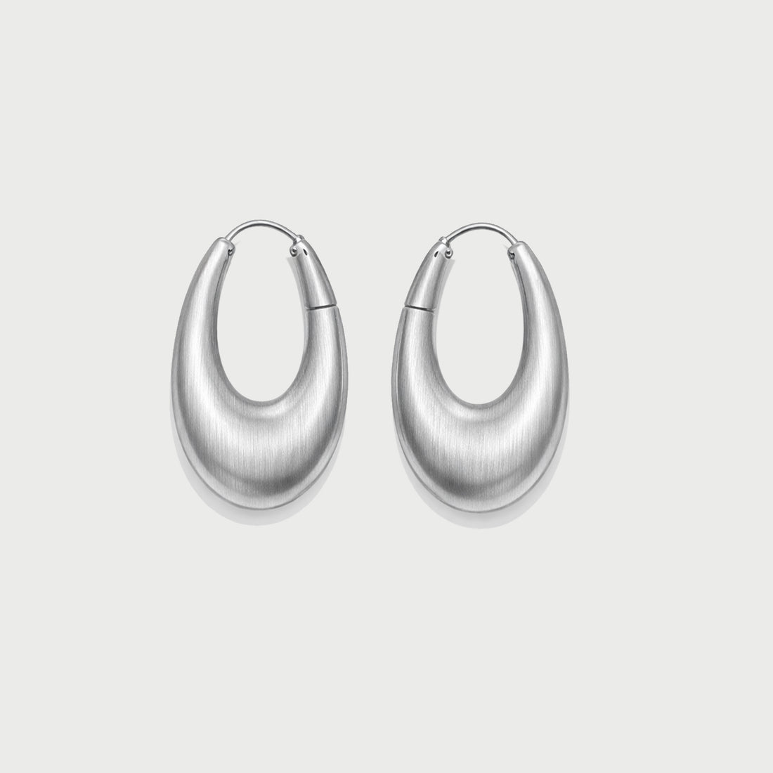 Charlotte x YOJ Eclipse Midi Hoops in Silver