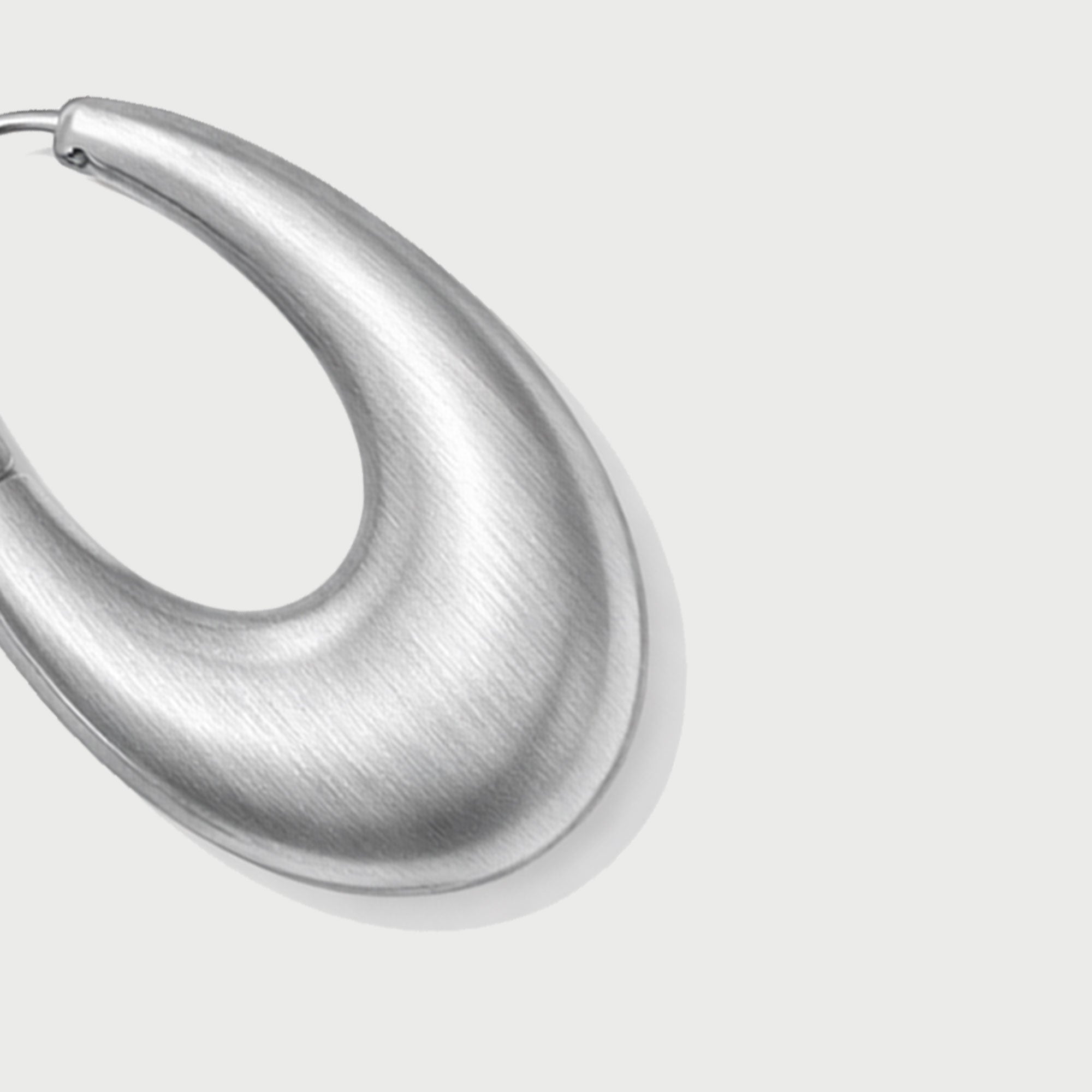 Charlotte x YOJ Eclipse Midi Hoops in Silver
