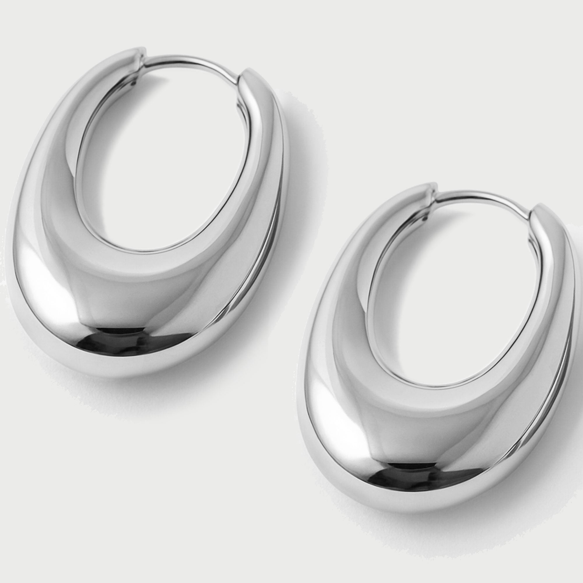 Charlotte x YOJ Eclipse Mini Hoops in Silver