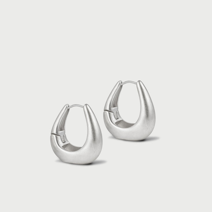 Charlotte x YOJ Molten Maxi Earrings in Silver