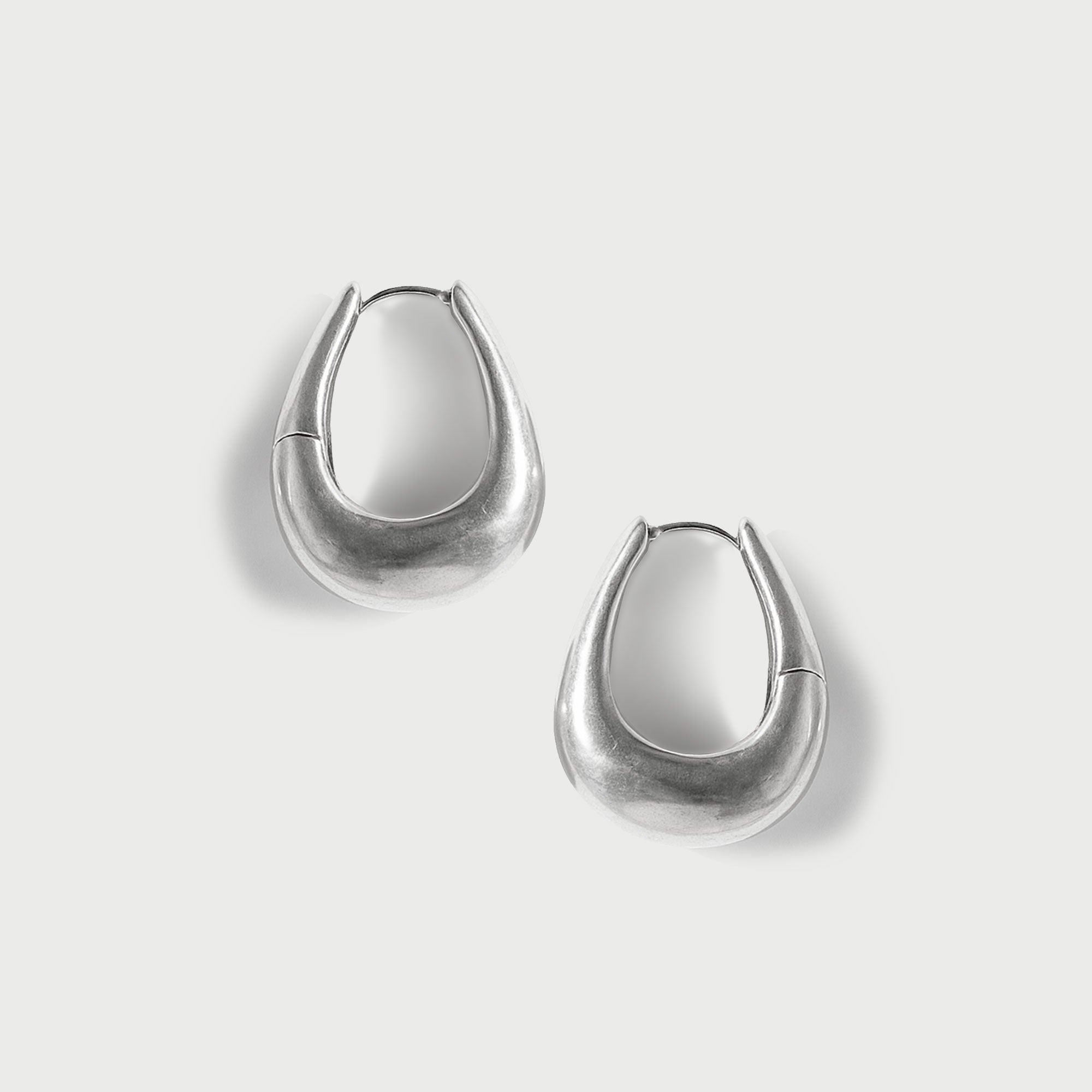 Charlotte x YOJ Molten Maxi Earrings in Silver