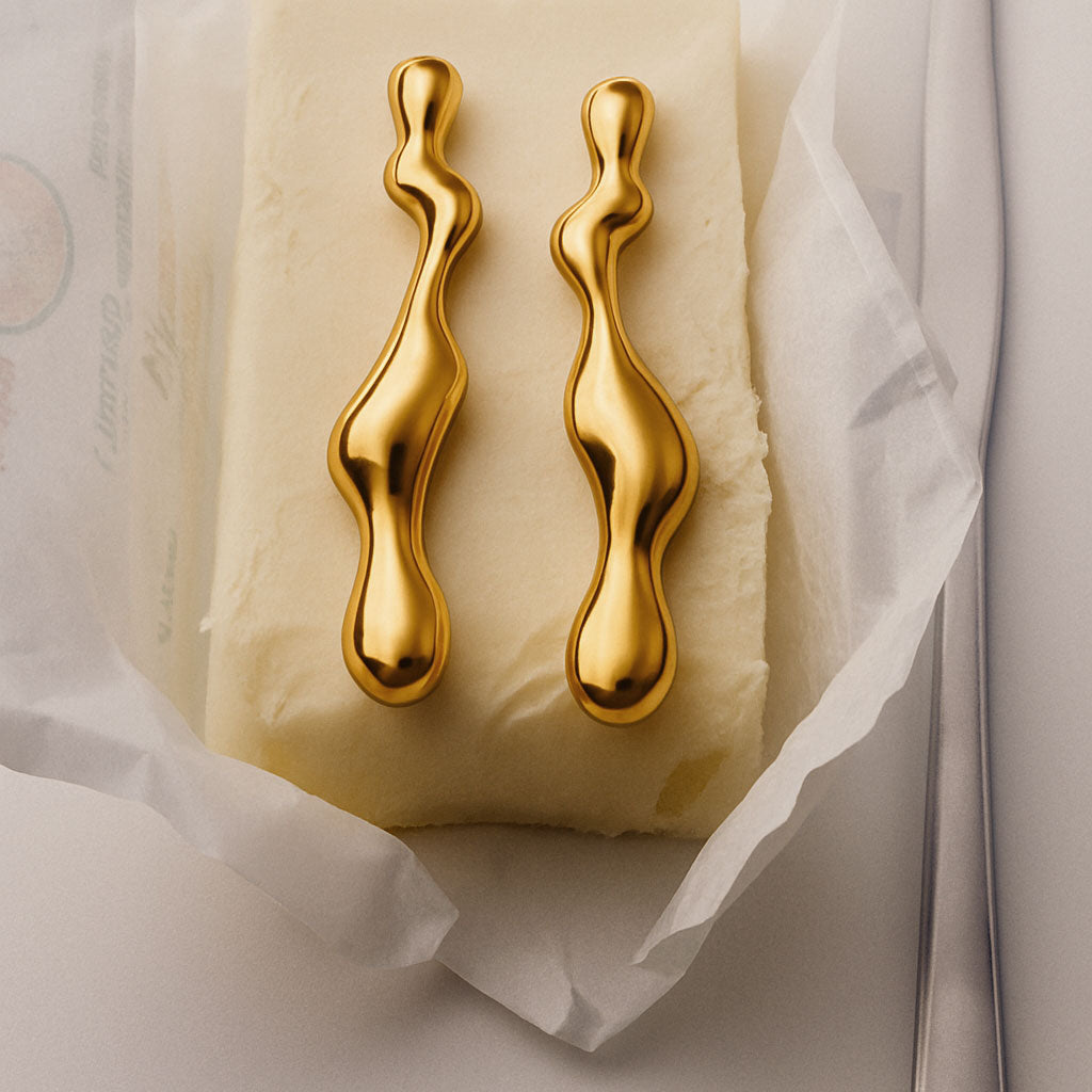 Charlotte x YOJ Magma Drop Earrings in Gold