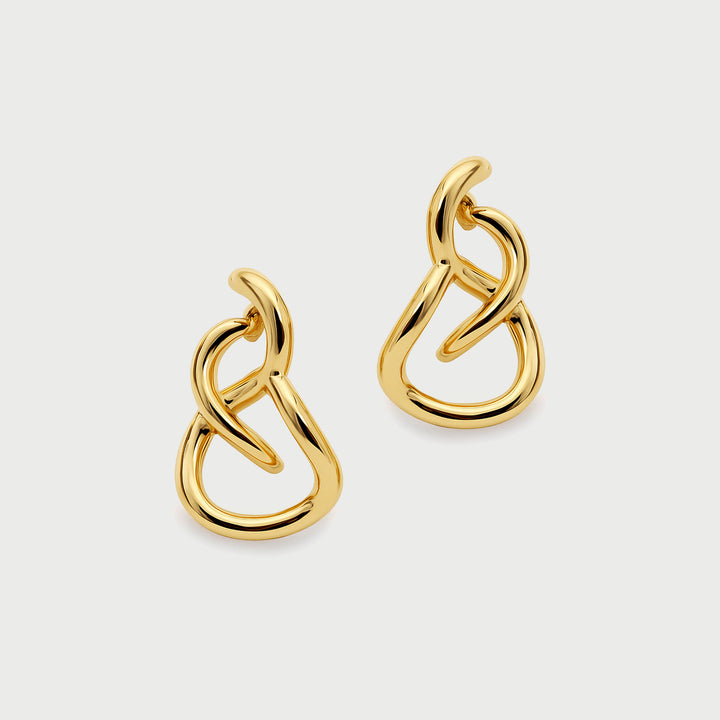 Charlotte x YOJ Aura Loop Earrings in Gold