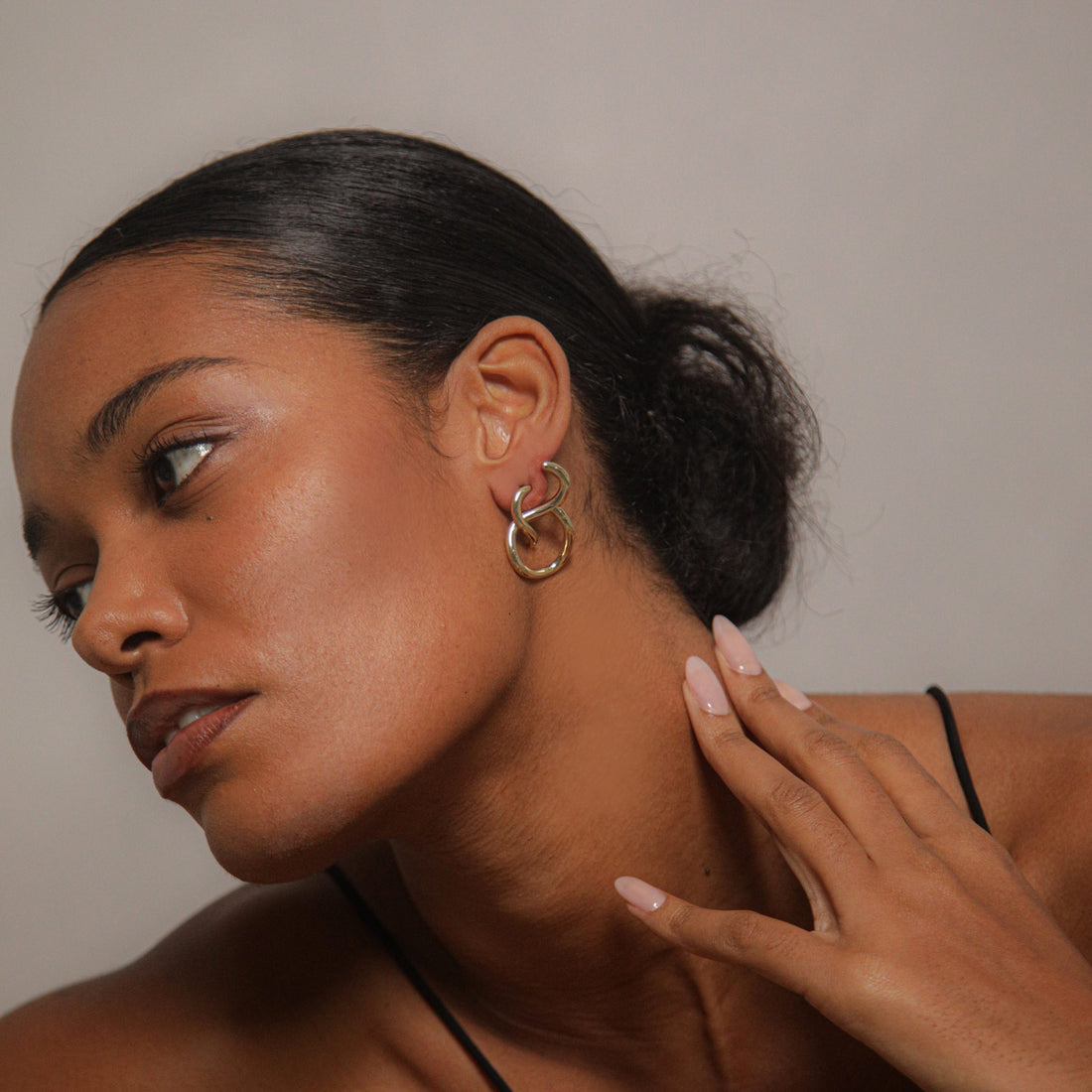 Charlotte x YOJ Aura Loop Earrings in Gold