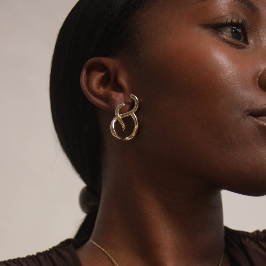 Charlotte x YOJ Aura Loop Earrings in Gold