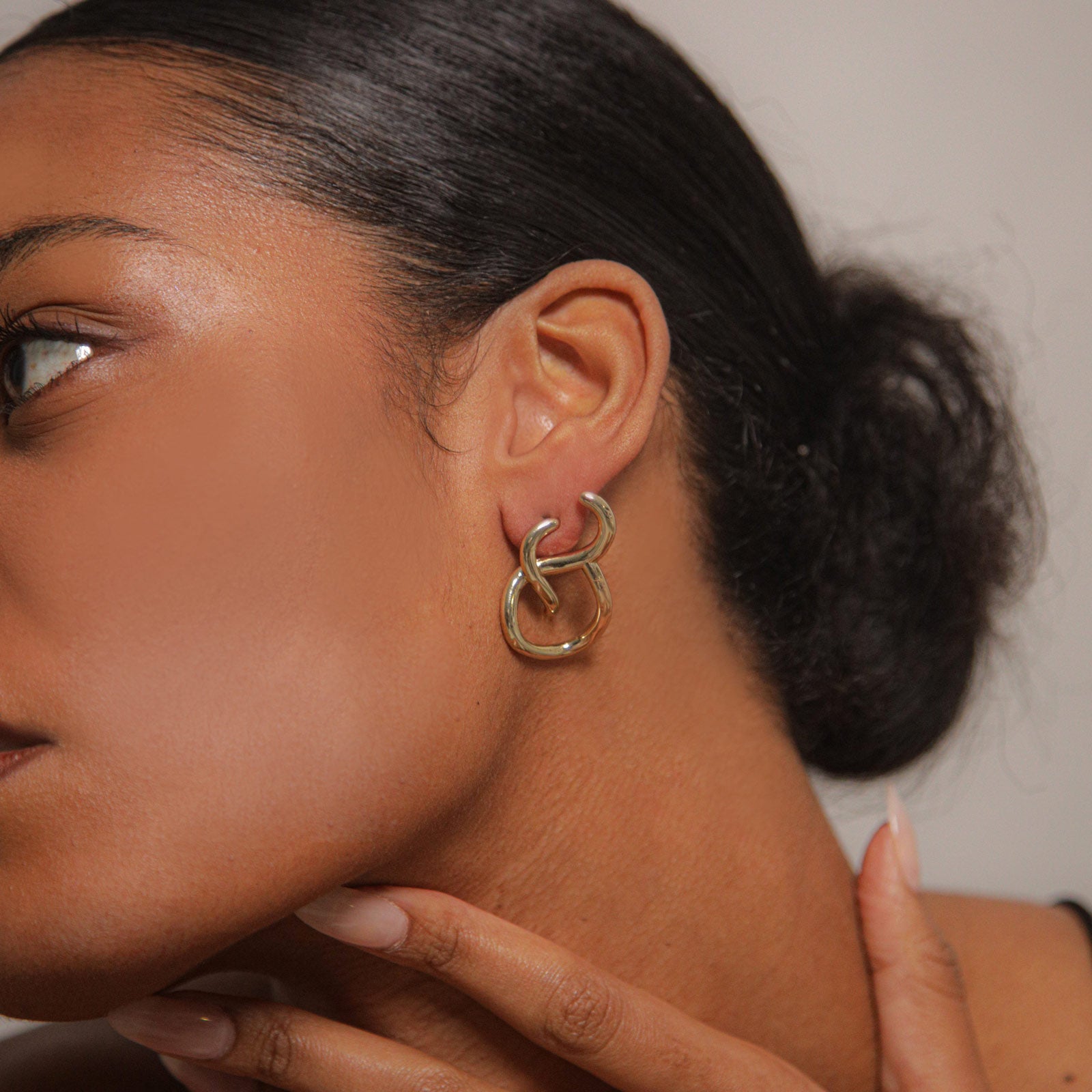 Charlotte x YOJ Aura Loop Earrings in Gold