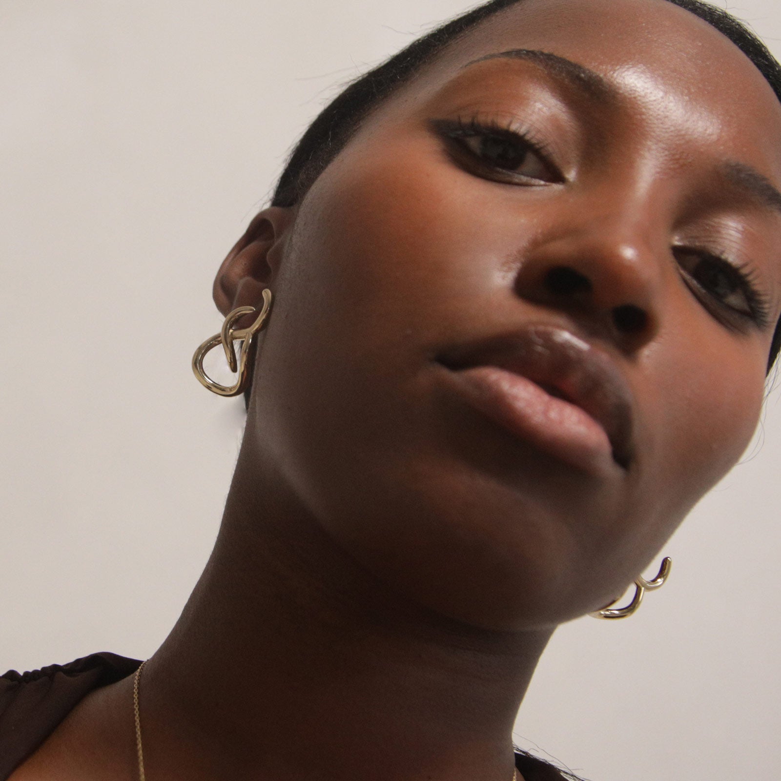 Charlotte x YOJ Aura Loop Earrings in Gold