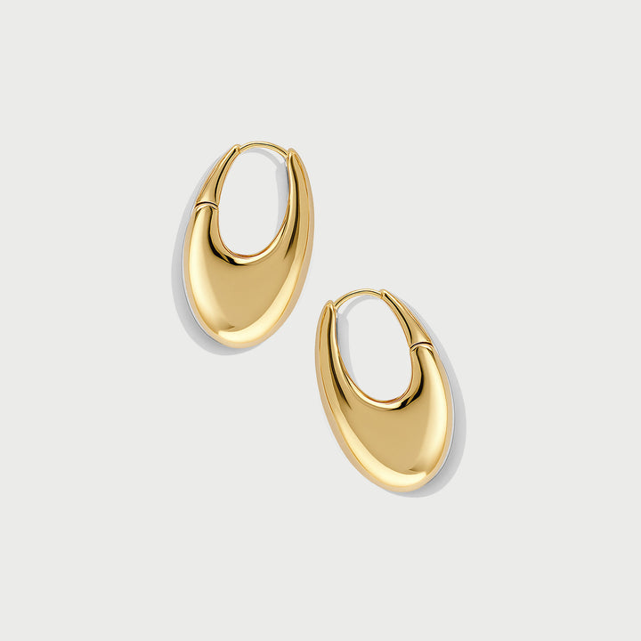 Charlotte x YOJ Eclipse Midi Hoops in Gold