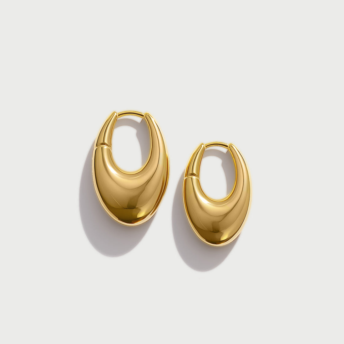 Charlotte x YOJ Eclipse Midi Hoops in Gold