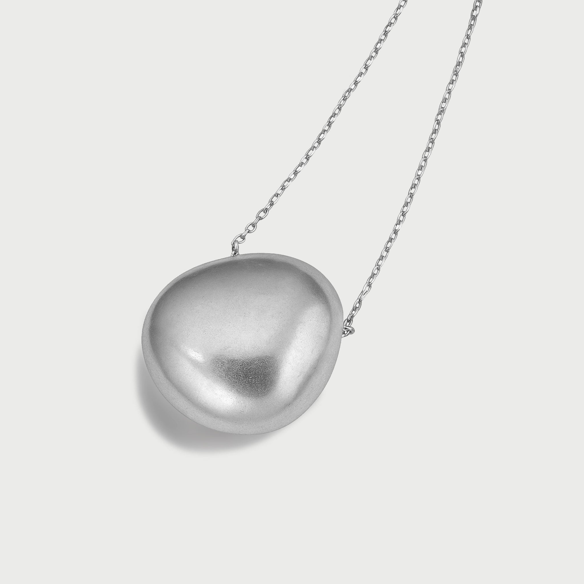 Charlotte x YOJ Luna Dome Necklace in Silver