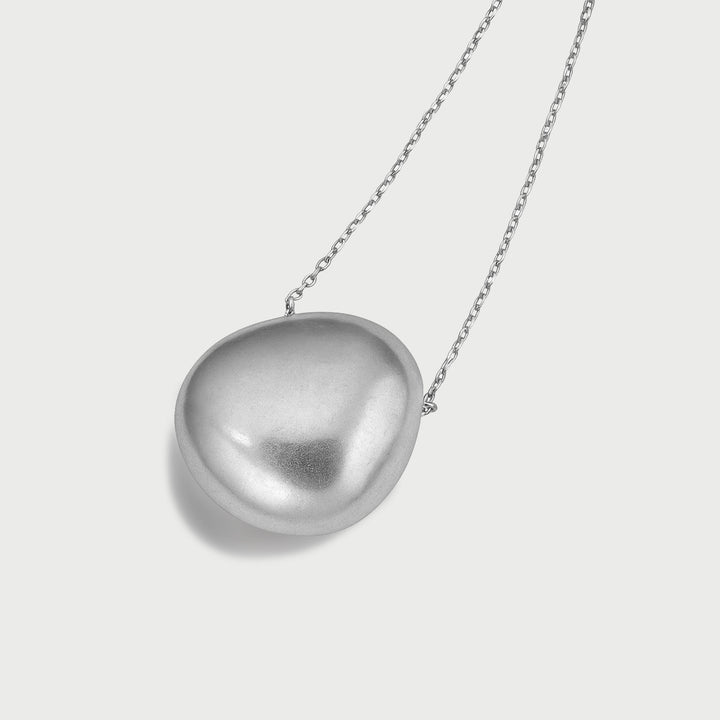 Charlotte x YOJ Luna Dome Necklace in Silver