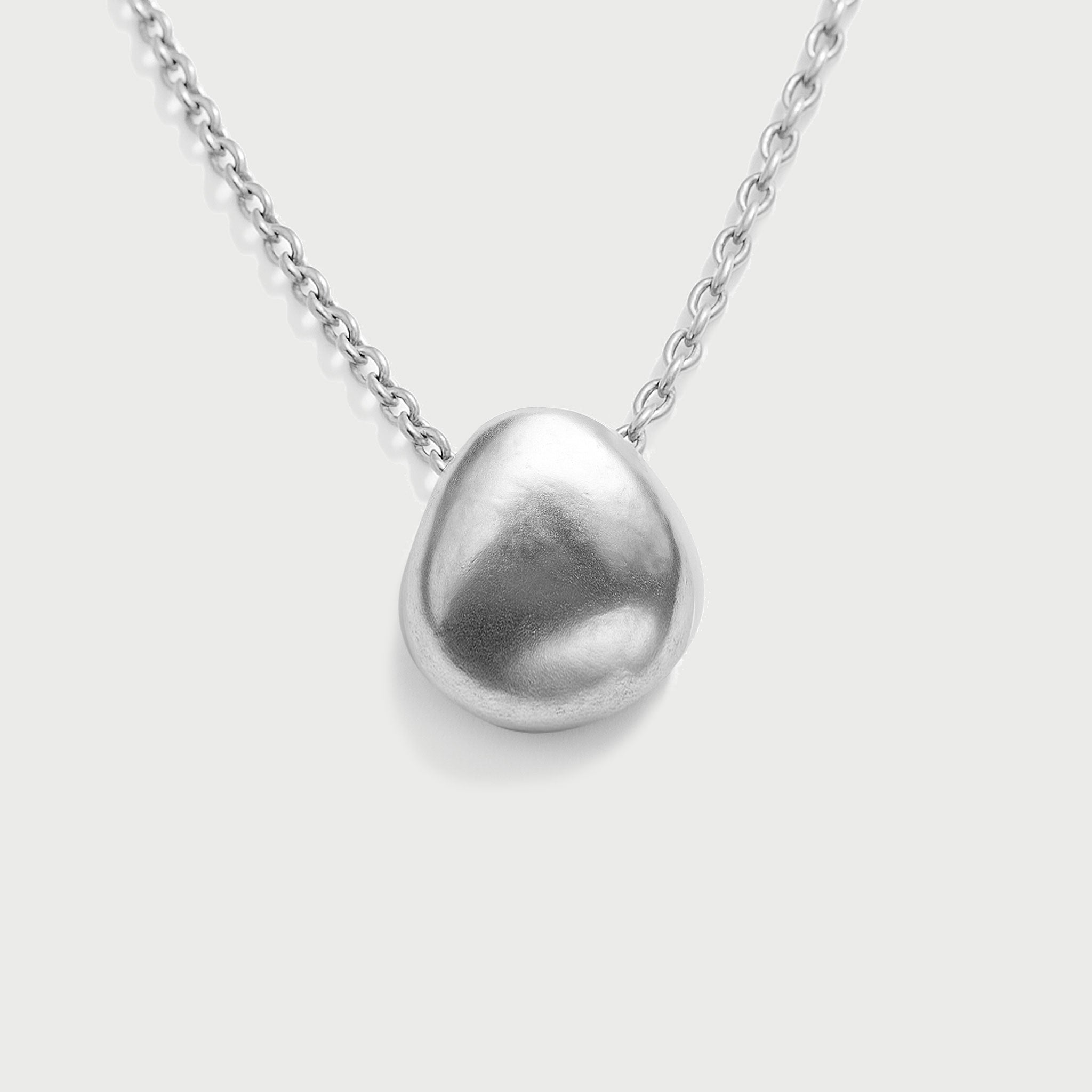 Charlotte x YOJ Luna Dome Necklace in Silver