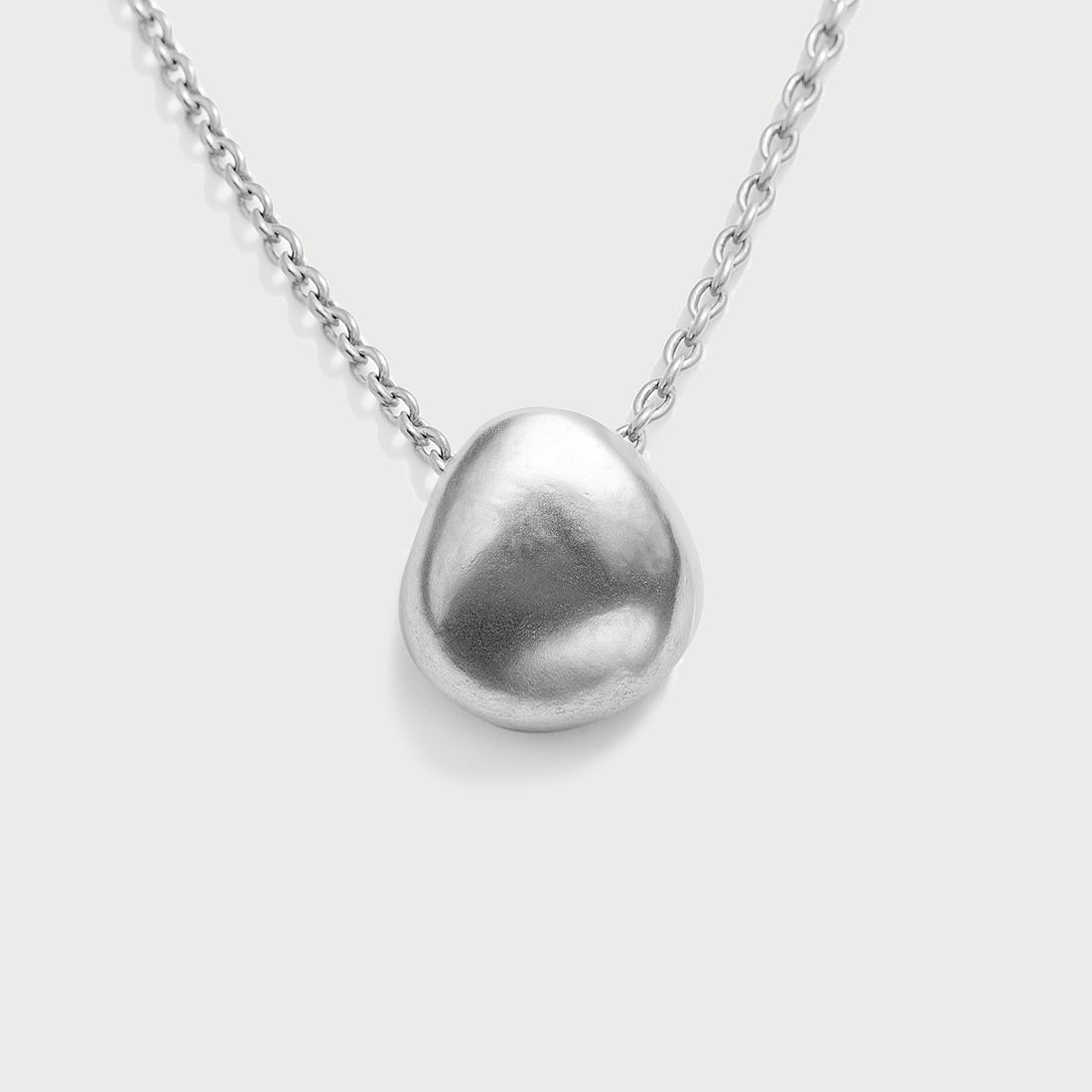 Charlotte x YOJ Luna Dome Necklace in Silver