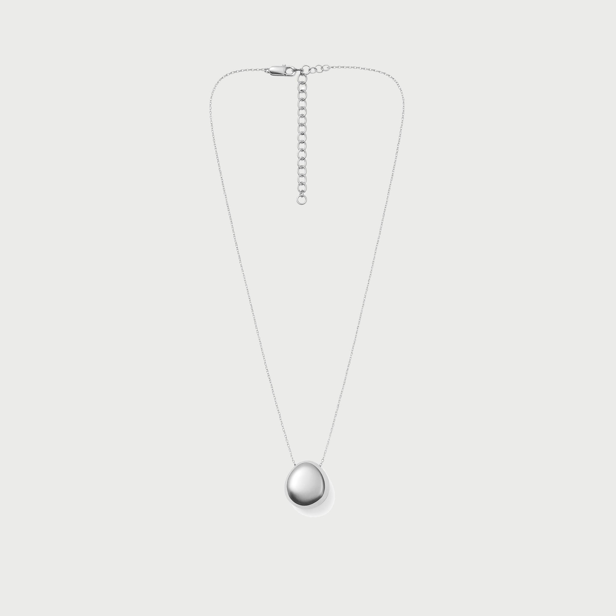 Charlotte x YOJ Luna Dome Necklace in Silver
